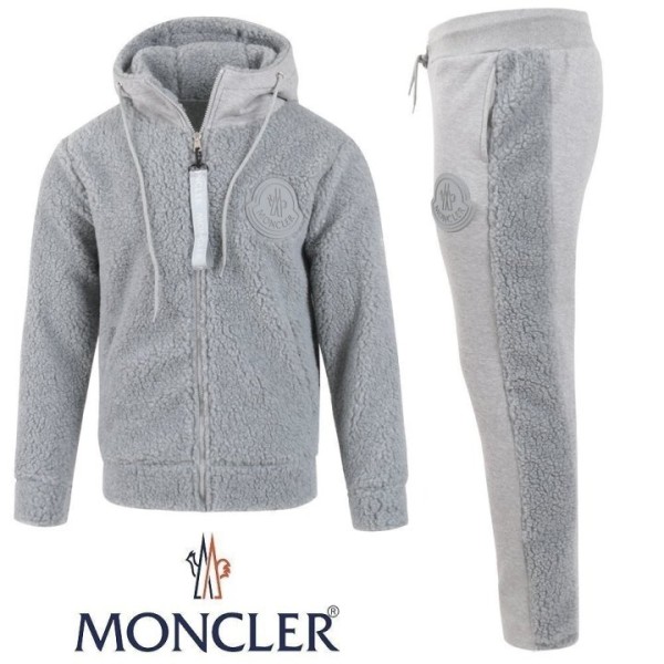 몽클레어 빅로고 양털 후드 집업 셋업 -그레이--레플리카 사이트 쇼핑몰