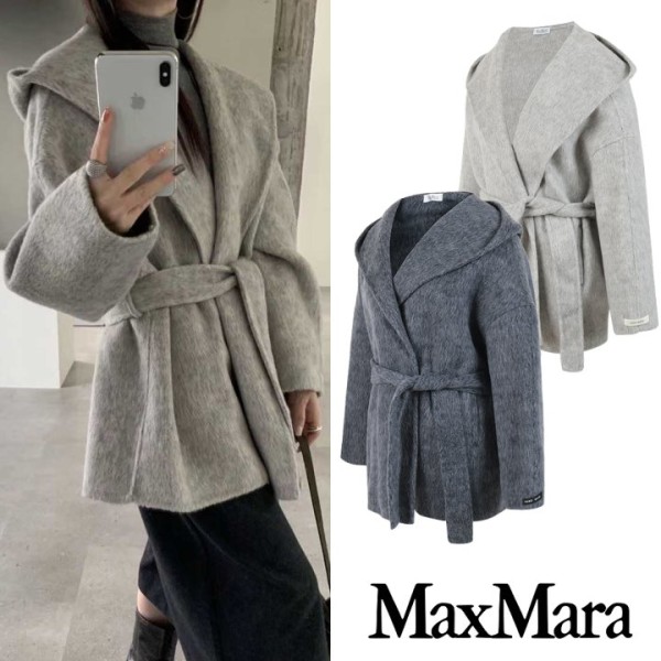 [MaxMara] 막스마라 드 카멜헤어 핸드메이드 하프코트 (2color)-레플리카 사이트 쇼핑몰