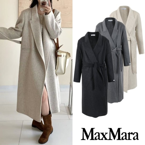 [MaxMara] 막스마라 벨티트 울 핸드메이드 코트 (3color)-레플리카 사이트 쇼핑몰
