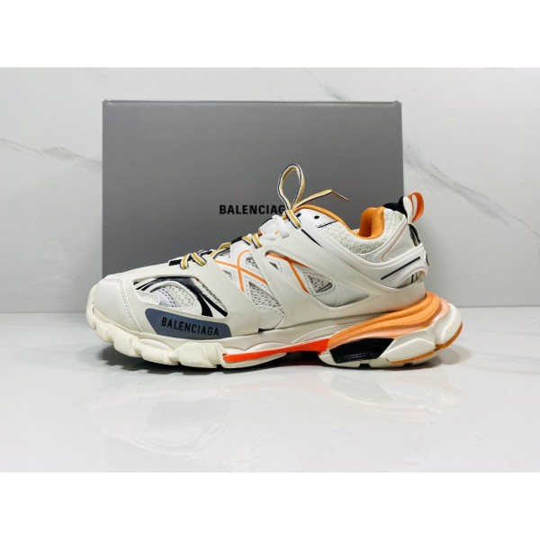 *기획특가* 발렌시아가 트랙 스니커즈 화이트 오렌지 2019 (국내당일배송)-레플리카 사이트 쇼핑몰