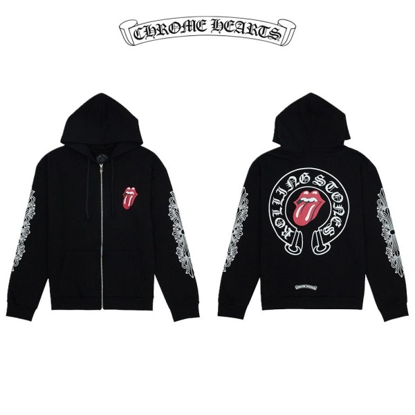 크롬하츠 롤링스톤 혓바닥 후드집업-레플리카 사이트 쇼핑몰