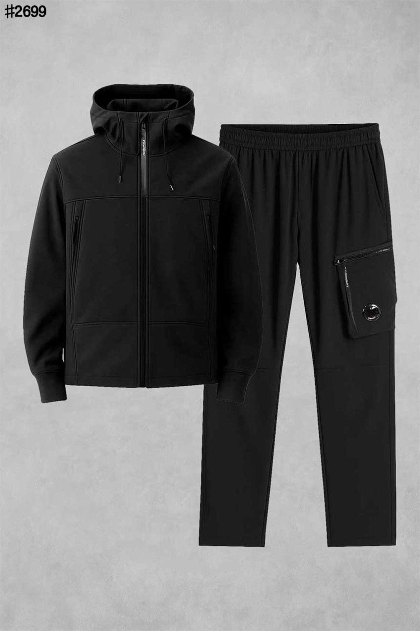 CP컴퍼니 스트레치 소프트쉘-R 고글 기모 후드집업 스트레치 U16 기모 밴딩 팬츠 세트 - 2 Color