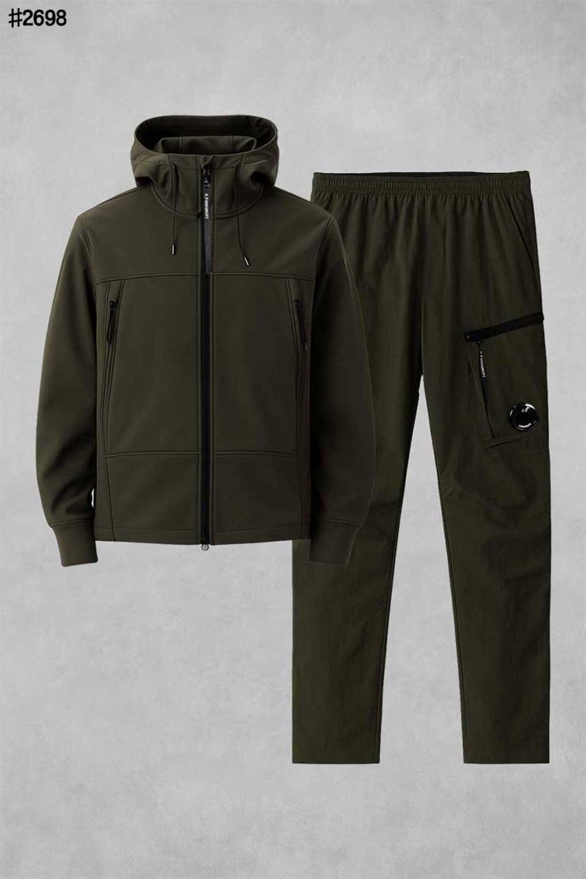 CP컴퍼니 스트레치 소프트쉘-R 고글 기모 후드집업 스트레치 U16 기모 밴딩 팬츠 세트 - 2 Color