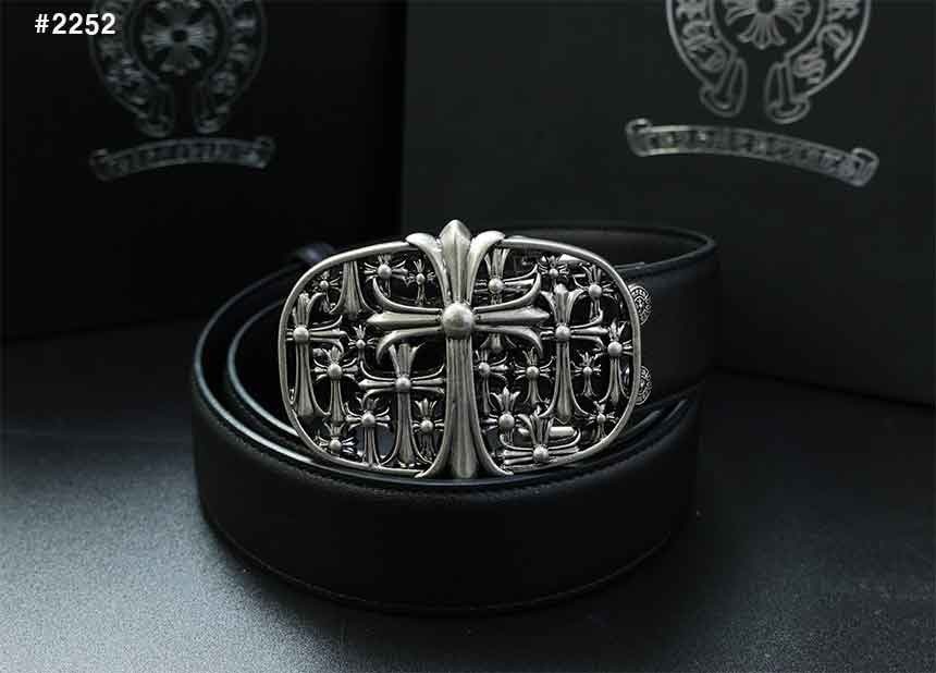 크롬하츠 세메터리 크로스 버클 벨트