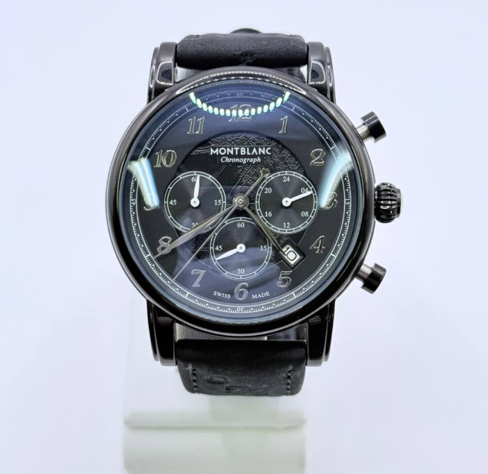 몽블랑 스타 레거시 크로노그래프 올블랙세무 박서준시계 (국내공장 AS가능)