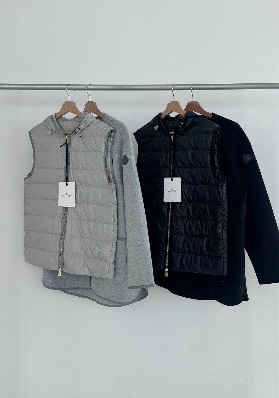 몽클레어 여성 캐시미어 하이브리드 후드 자켓 - 2 Color