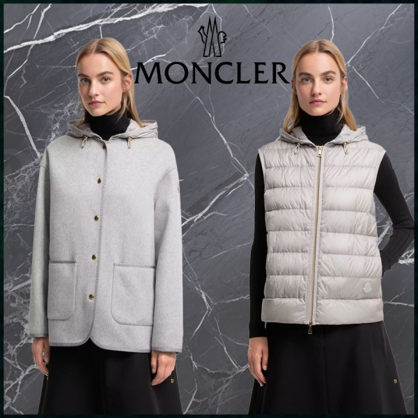 몽클레어 여성 캐시미어 하이브리드 후드 자켓 - 2 Color-레플리카 사이트 쇼핑몰