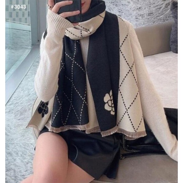 샤넬 로즈 클래식 리버시블 울 머플러-레플리카 사이트 쇼핑몰