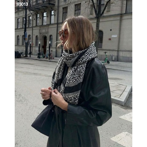 디올 포인틸리즘 실크 숄 스카프