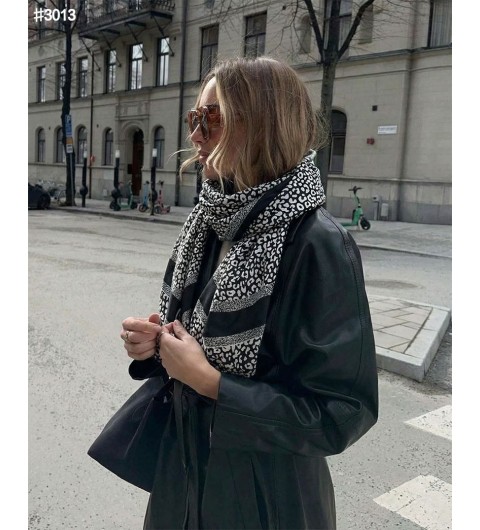 디올 포인틸리즘 실크 숄 스카프