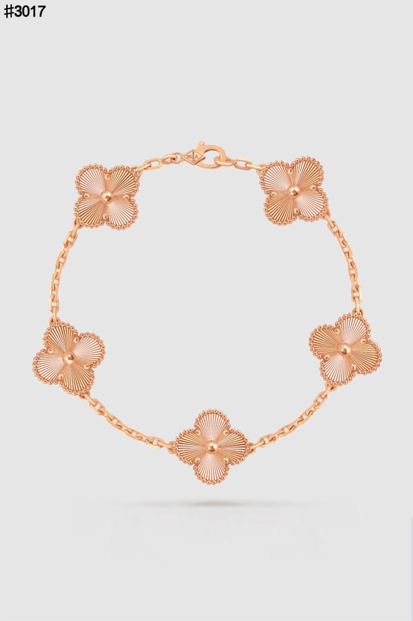 반클리프 & 아펠 빈티지 알함브라 5 모티브 펜던트 브레이슬릿