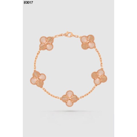 반클리프 & 아펠 빈티지 알함브라 5 모티브 펜던트 브레이슬릿