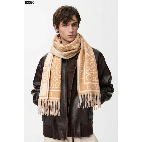 로에베 아나그램 울 자카드 태슬 숄 머플러 - 3 Color-레플리카 사이트 쇼핑몰