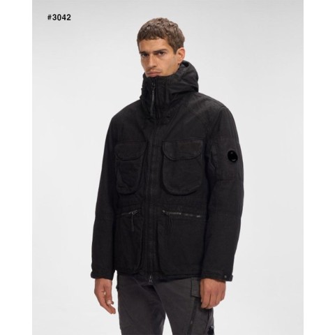 CP컴퍼니 더블 레이어드 포켓 렌즈 후드 자켓 - 2 Color