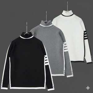 톰브라운 밀라노 4바 클래식 울 터틀넥 스웨터 풀박스 - 3 Color