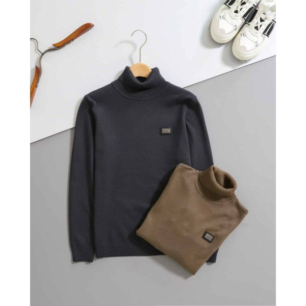 로로피아나 로고 실버탭 터틀넥 스웨터 - 2 Color-레플리카 사이트 쇼핑몰