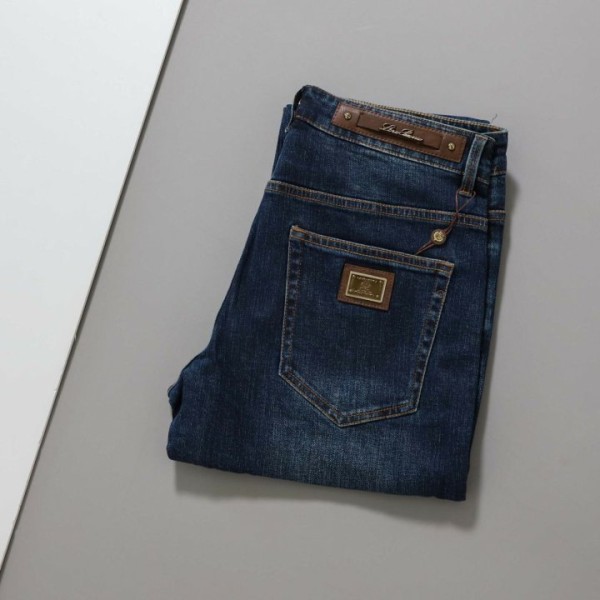 로로피아나 가죽 로고 데님-레플리카 사이트 쇼핑몰