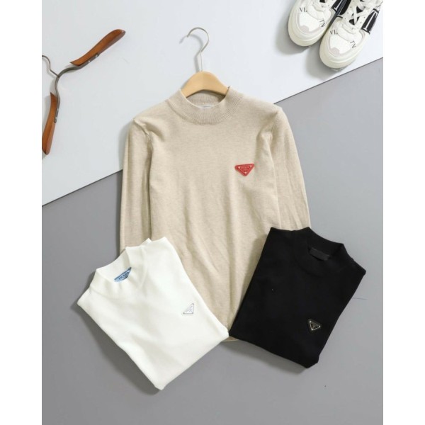 프라다 삼각로고 하프넥 니트 스웨터 - 3 Color-레플리카 사이트 쇼핑몰