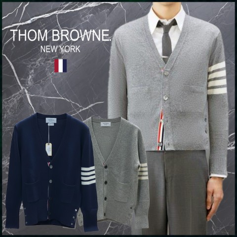 톰브라운 4BAR 셰틀랜드 울 가디건 고급 - 2 Color