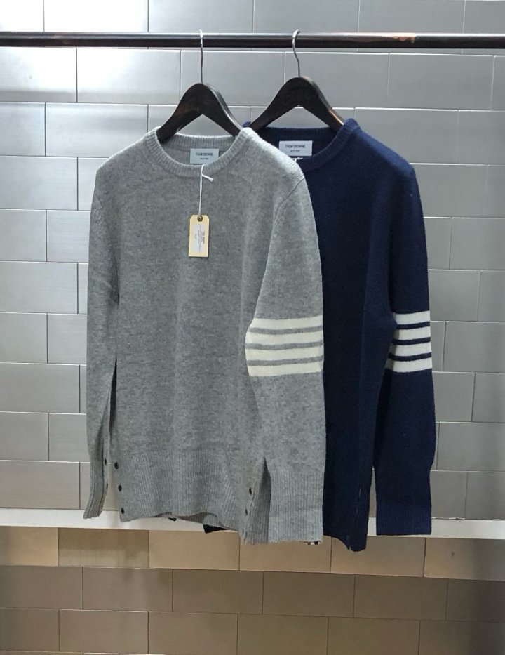 톰브라운 4BAR 셰틀랜드 울 니트 고급 - 2 Color