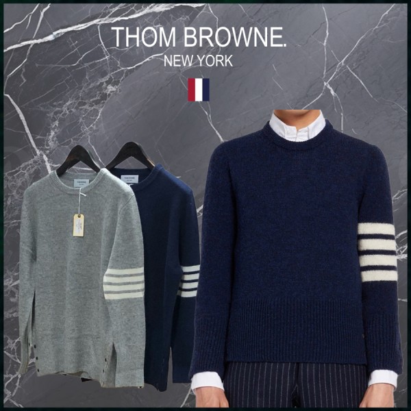 톰브라운 4BAR 셰틀랜드 울 니트 고급 - 2 Color-레플리카 사이트 쇼핑몰