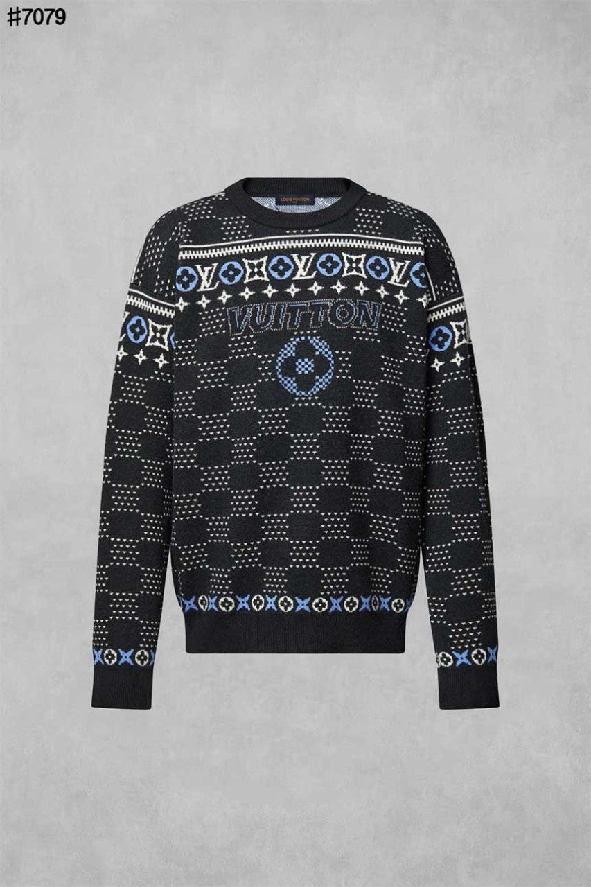 루이비통 뉴 페어 모노그램 자카드 울 니트 풀오버
