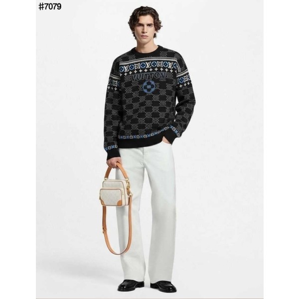 루이비통 뉴 페어 모노그램 자카드 울 니트 풀오버-레플리카 사이트 쇼핑몰