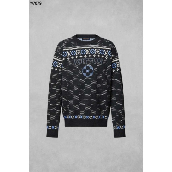 루이비통 뉴 페어 모노그램 자카드 울 니트 풀오버-레플리카 사이트 쇼핑몰