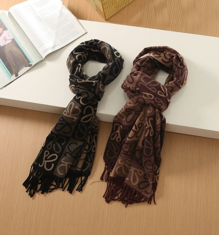 로에베 울 리버시블 캐시미어 머플러 - 2 Color