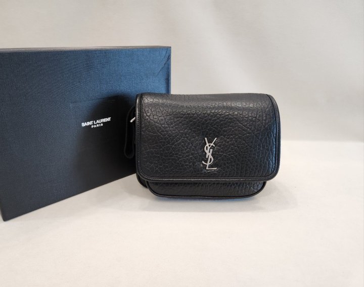 생로랑 블랙 스몰 그레인 카산드라 니키 메신저 백 776611 - 최상위버전