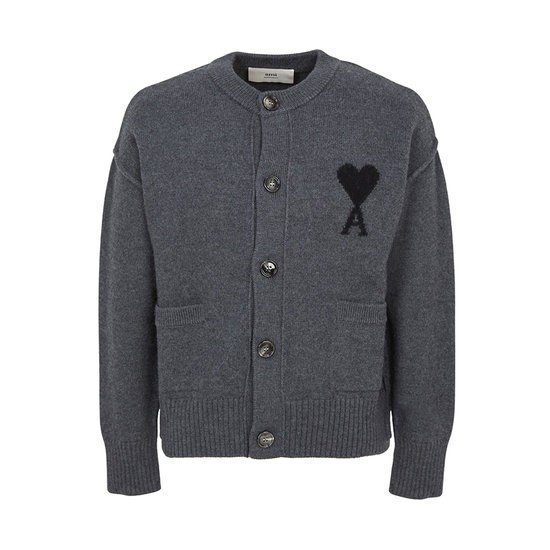 아미 빅하트 로고 울 가디건