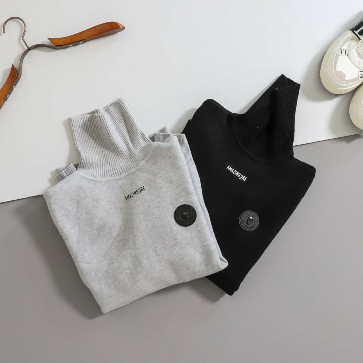 어메이징크리 알렉스레이 기모 터틀넥 스웨터 - 2 Color