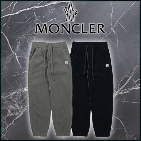 몽클레어 로고패치 코듀로이 기모 조거 팬츠 - 2 Color