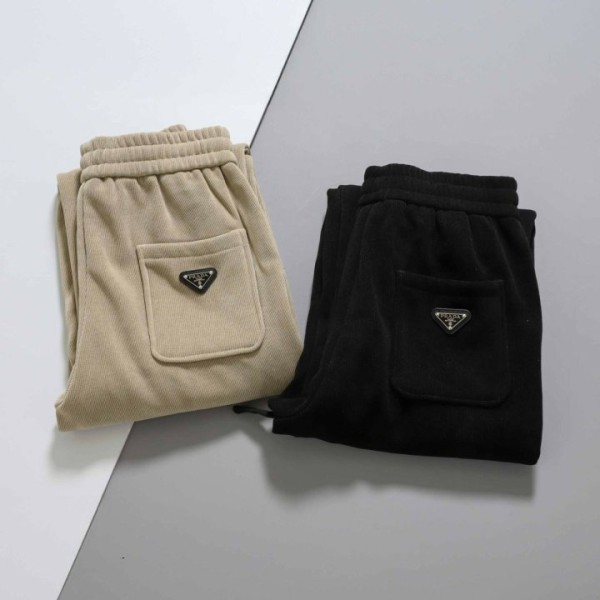 프라다 레드탭 삼각로고 포인트 기모 팬츠 - 2 Color-레플리카 사이트 쇼핑몰