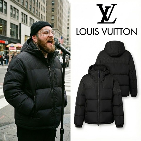 루이비통 플레이스드 모노그램 에코 다운 패딩