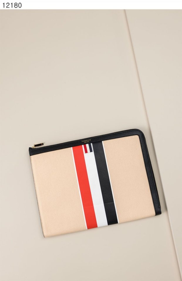 톰브라운 네추럴 스트라이프 클러치