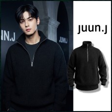 준지 티칼라 반집업 니트