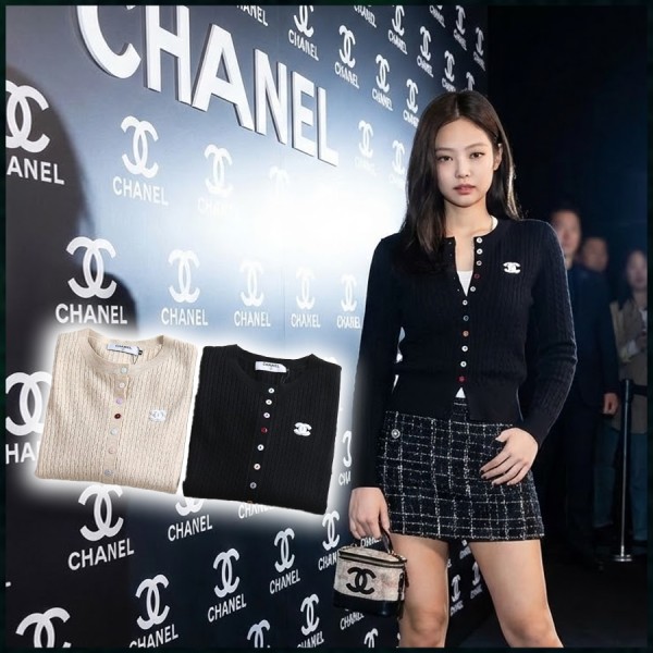 샤넬 여성 로고패치 울 가디건 - 2 Color-레플리카 사이트 쇼핑몰