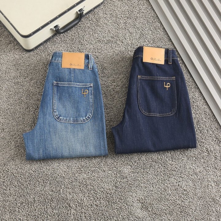 로로피아나 여성 LP자수 스판 데님진 - 2 Color