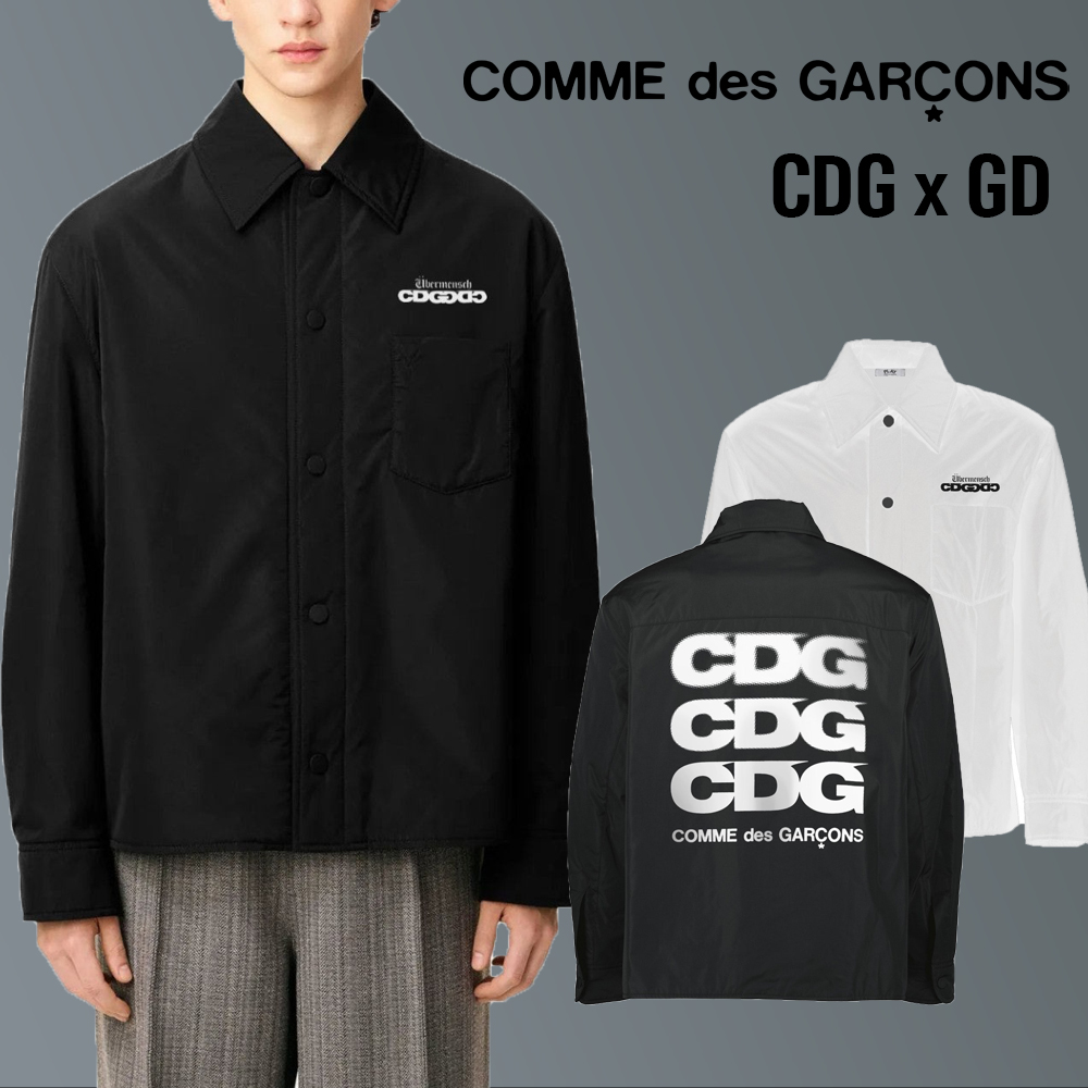 꼼데가르송 X GD 콜라보 패딩 셔츠 자켓 - 0092