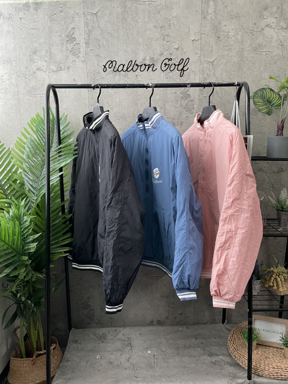 말본 지퍼패딩 맨투맨 (3color)