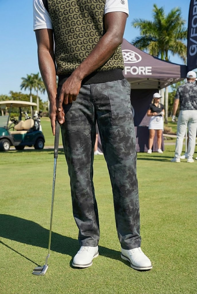 지포어 텍스처드 패턴 서머 라운드 카고 팬츠