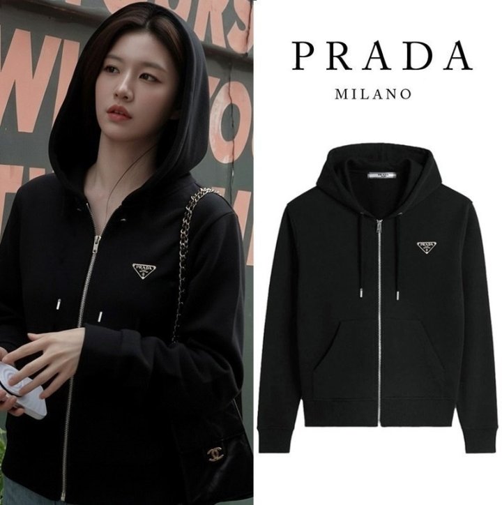 프라다 사피아노 커플 후드집업