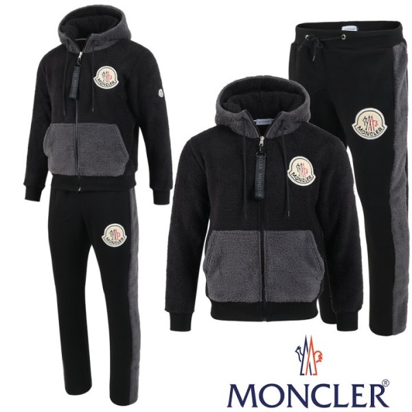 몽클레어 배색 양털 셋업 -블랙--레플리카 사이트 쇼핑몰