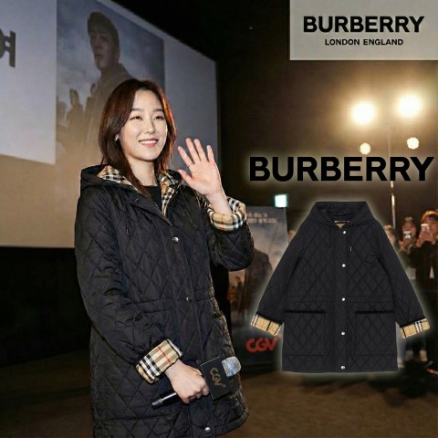 버버리 브롬리 퀄팅 나일론 후드 자켓