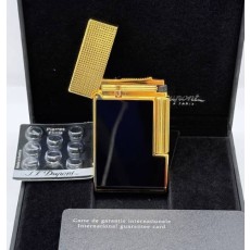 듀퐁 라인 2 마이크로 다이아몬드 헤드 매트 래커 라이터 블랙 옐로우 골드 (국내당일배송)