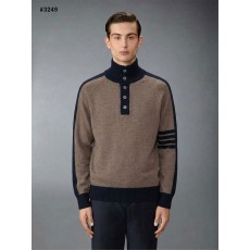 톰브라운 밀라노 사선 4바 폴라넥 스웨터