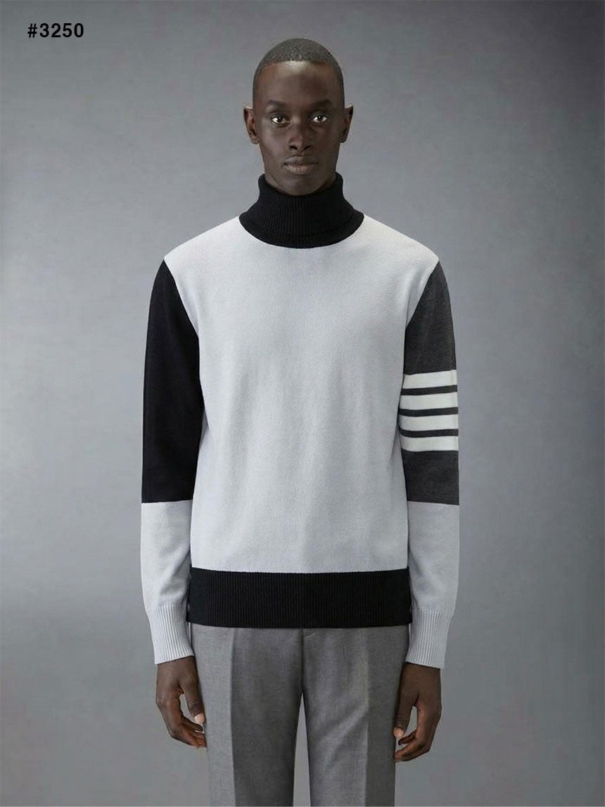 톰브라운 펀믹스 4바 터틀넥 스웨터