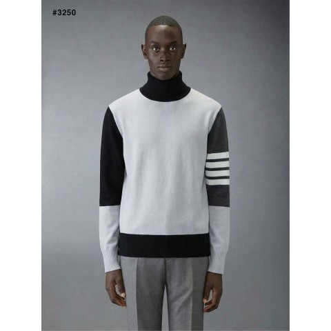 톰브라운 펀믹스 4바 터틀넥 스웨터