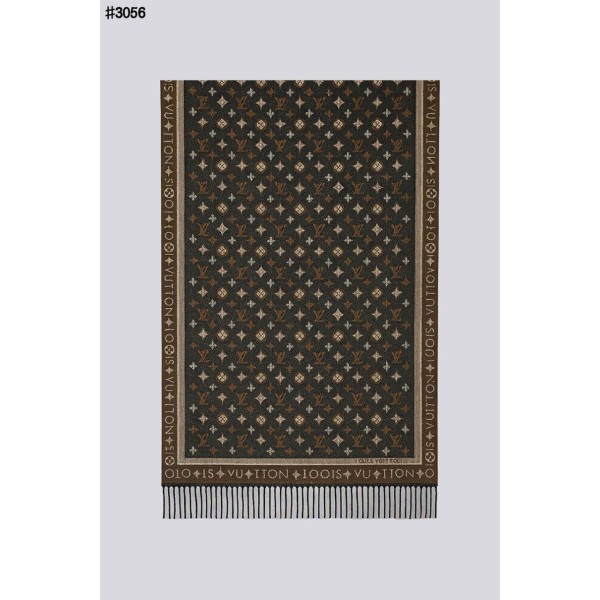 루이비통 올 어바웃 모노그램 울 자카드 태슬 숄 머플러-레플리카 사이트 쇼핑몰